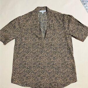 Joie Women’s Short Sleeve Blouse with Pleat Detail